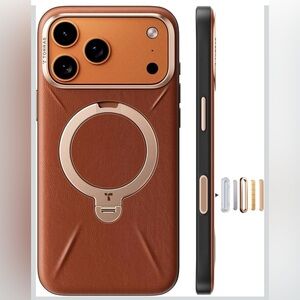 TORRAS Stand Case for iPhone 17 max - Saddle Brown